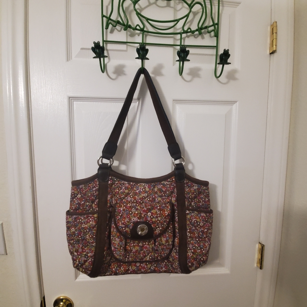 Quilted Floral Print Brighton Bag